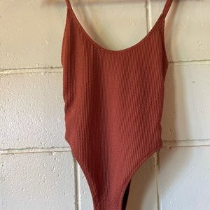 NWOT Hurley ribbed one piece swim xs